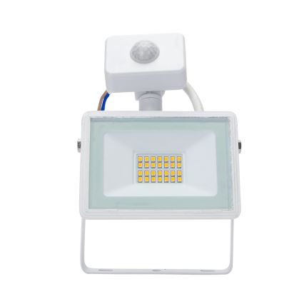 Aigostar - LED-valonheitin anturilla LED/20W/230V 4000K IP65 valkoinen