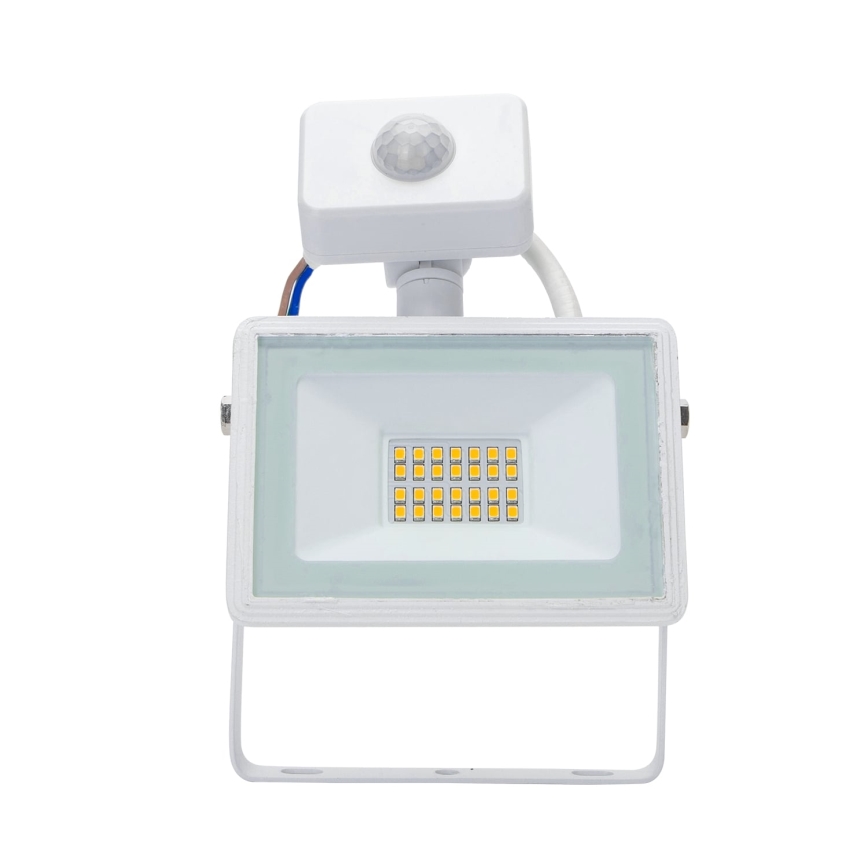 Aigostar - LED-valonheitin anturilla LED/20W/230V 4000K IP65 valkoinen
