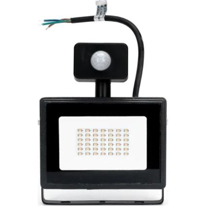 Aigostar - LED Valonheitin anturilla LED/50W/230V 4000K IP65 musta