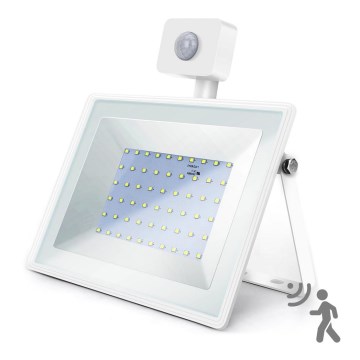 Aigostar - LED-valonheitin anturilla LED/50W/230V 6400K IP65 valkoinen