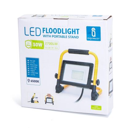 Aigostar - LED Valonheitin jalustalla LED/30W/230V IP44