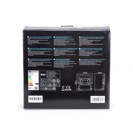 Aigostar - LED Valonheitin jalustalla LED/50W/230V 6500K IP65