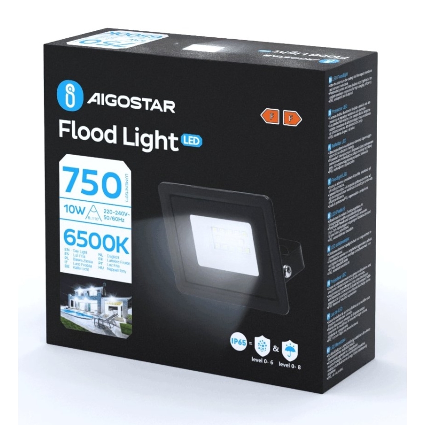 Aigostar - LED-valonheitin LED/10W/230V 6500K IP65