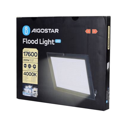 Aigostar - LED-valonheitin LED/200W/230V 4000K IP65