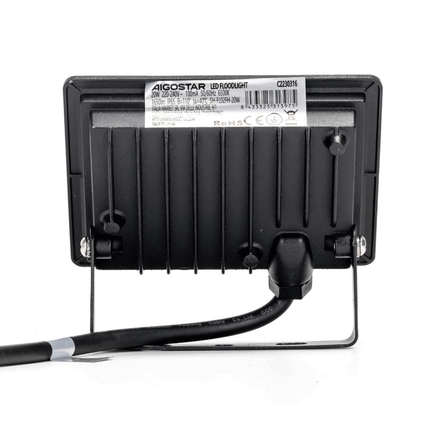 Aigostar - LED-valonheitin LED/20W/230V 6500K IP65