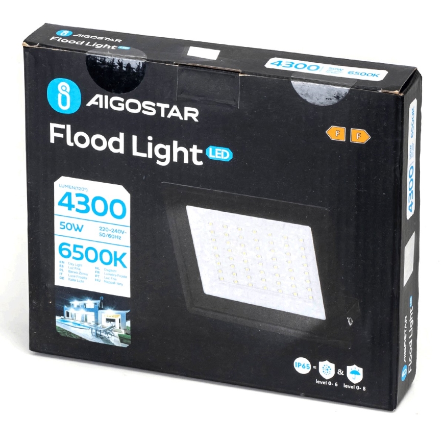 Aigostar - LED-valonheitin LED/50W/230V 6500K IP65