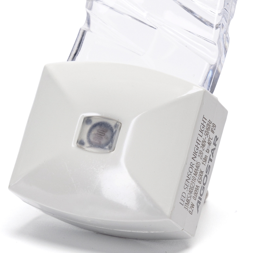 Aigostar - LED Yövalo hämärätunnistimella LED/0,2W/230V 6500K