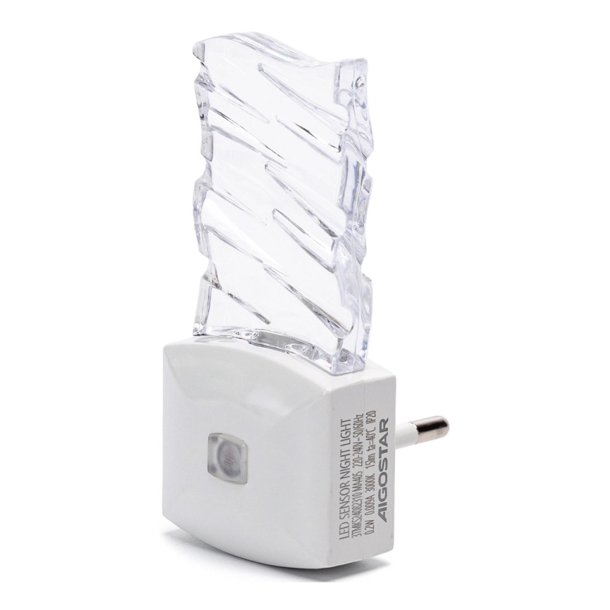 Aigostar - LED Yövalo hämärätunnistimella LED/0,2W/230V 3000K