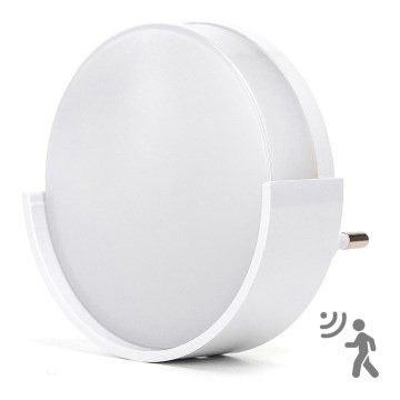Aigostar - LED Yövalo hämärätunnistimella LED/1W/230V 6500K pyöreä