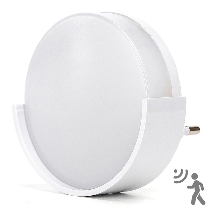 Aigostar - LED Yövalo hämärätunnistimella LED/1W/230V 6500K pyöreä