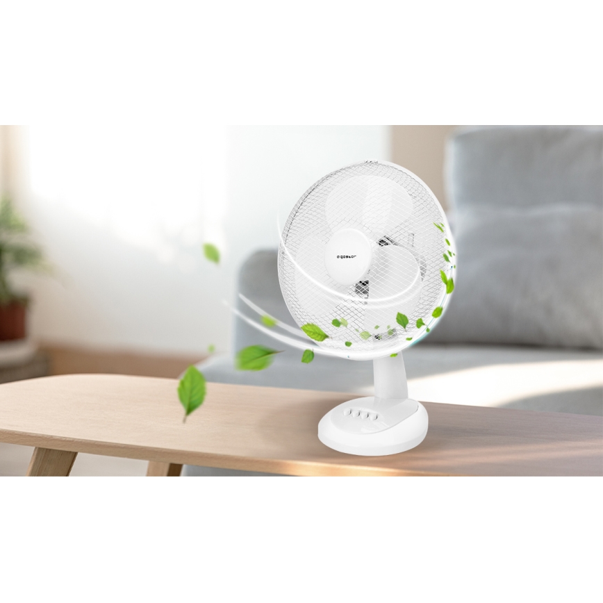 Aigostar - Pöytätuuletin 35W/230V 34 cm valkoinen