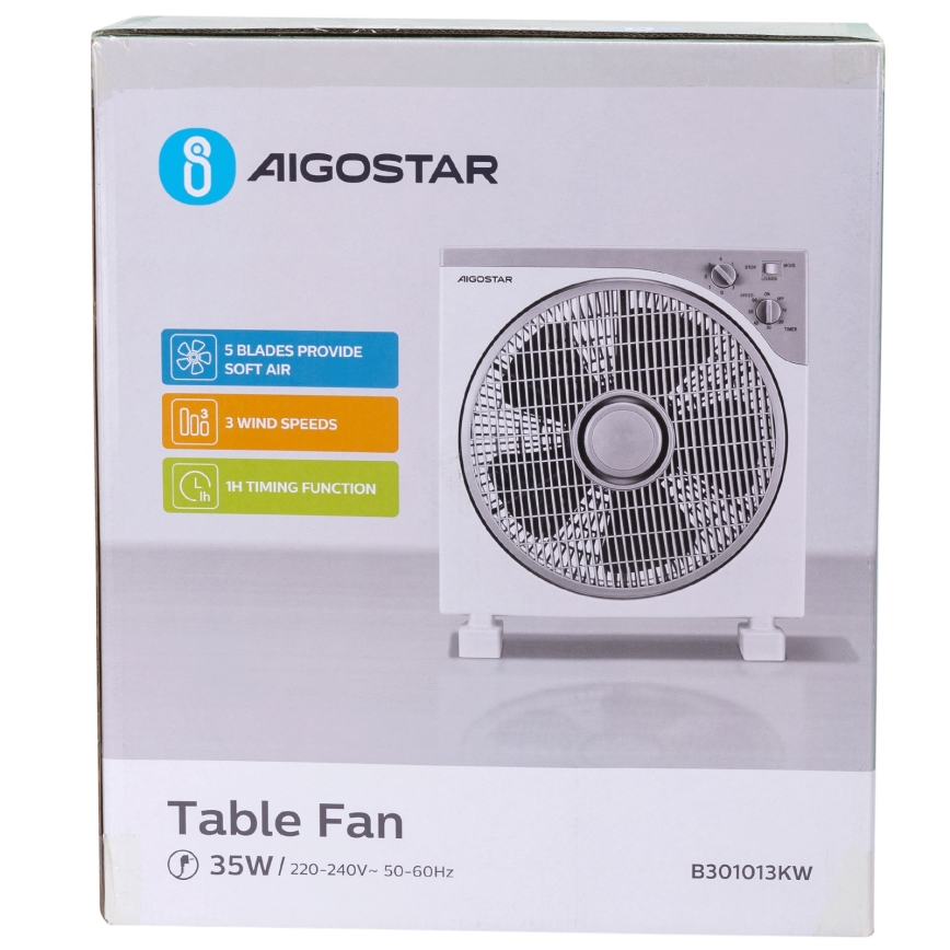 Aigostar - Pöytätuuletin 35W/230V