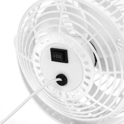 Aigostar - Pöytätuuletin 3W/5V valkoinen