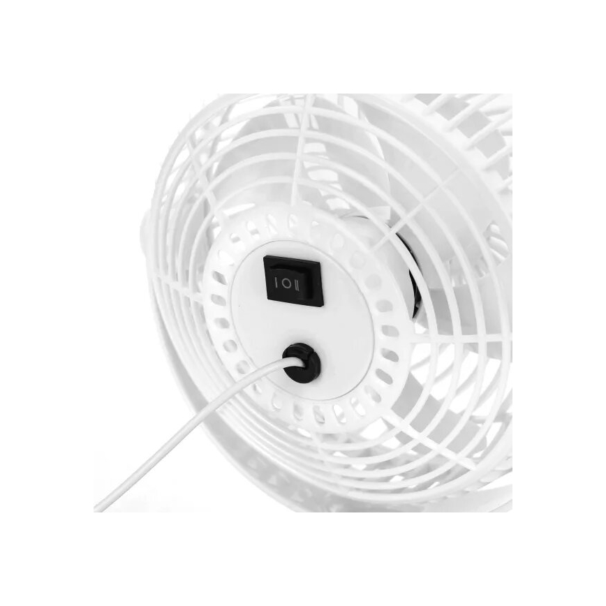 Aigostar - Pöytätuuletin 3W/5V valkoinen