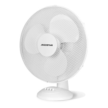 Aigostar - Pöytätuuletin 40W/230V valkoinen