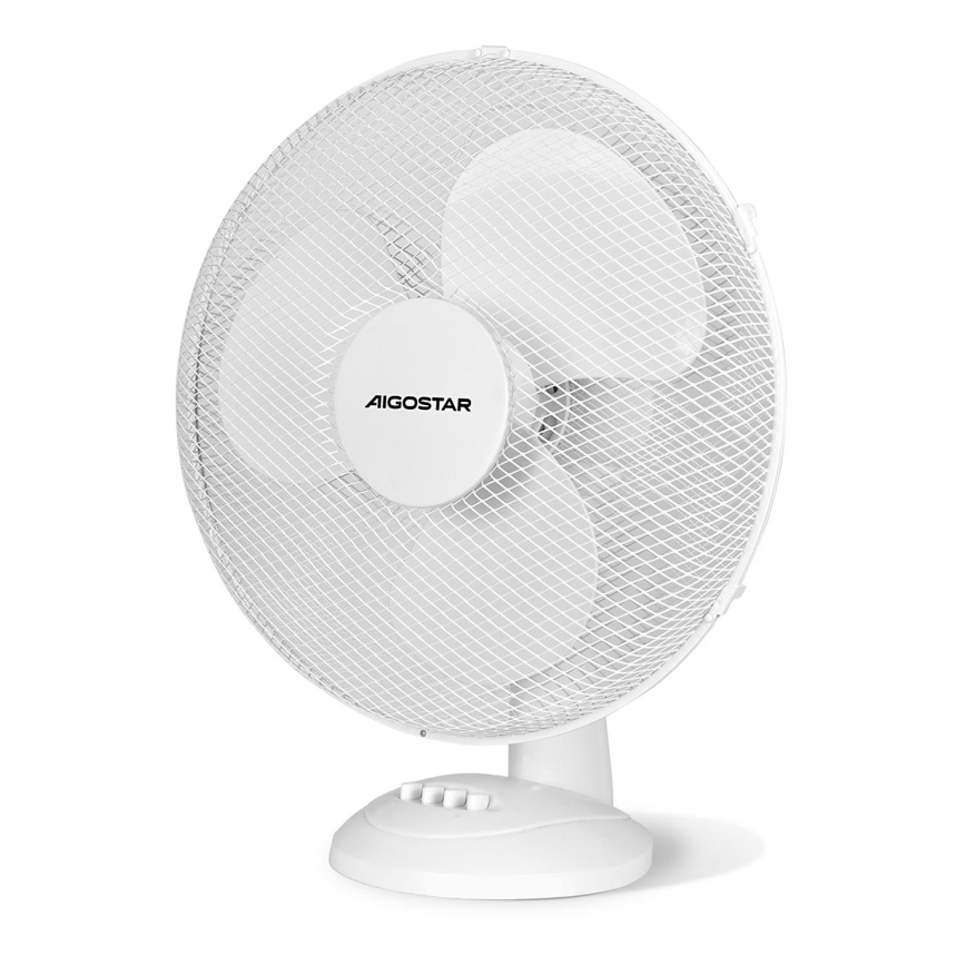 Aigostar - Pöytätuuletin 40W/230V valkoinen