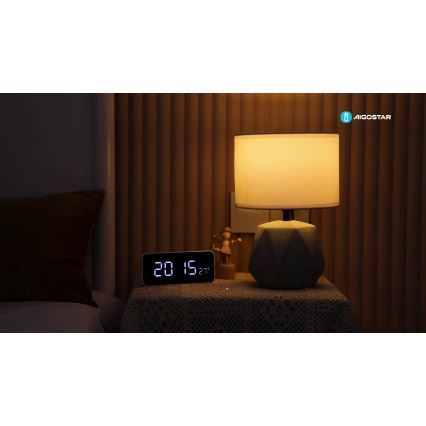 Aigostar - Pöytävalaisin 1xE14/40W/230V harmaa