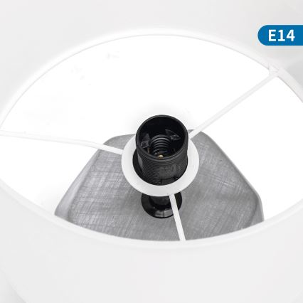 Aigostar - Pöytävalaisin 1xE14/40W/230V harmaa