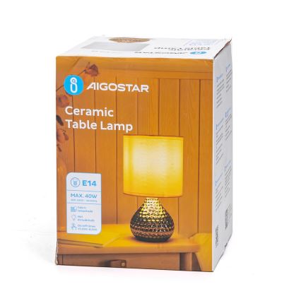 Aigostar - Pöytävalaisin 1xE14/40W/230V kulta
