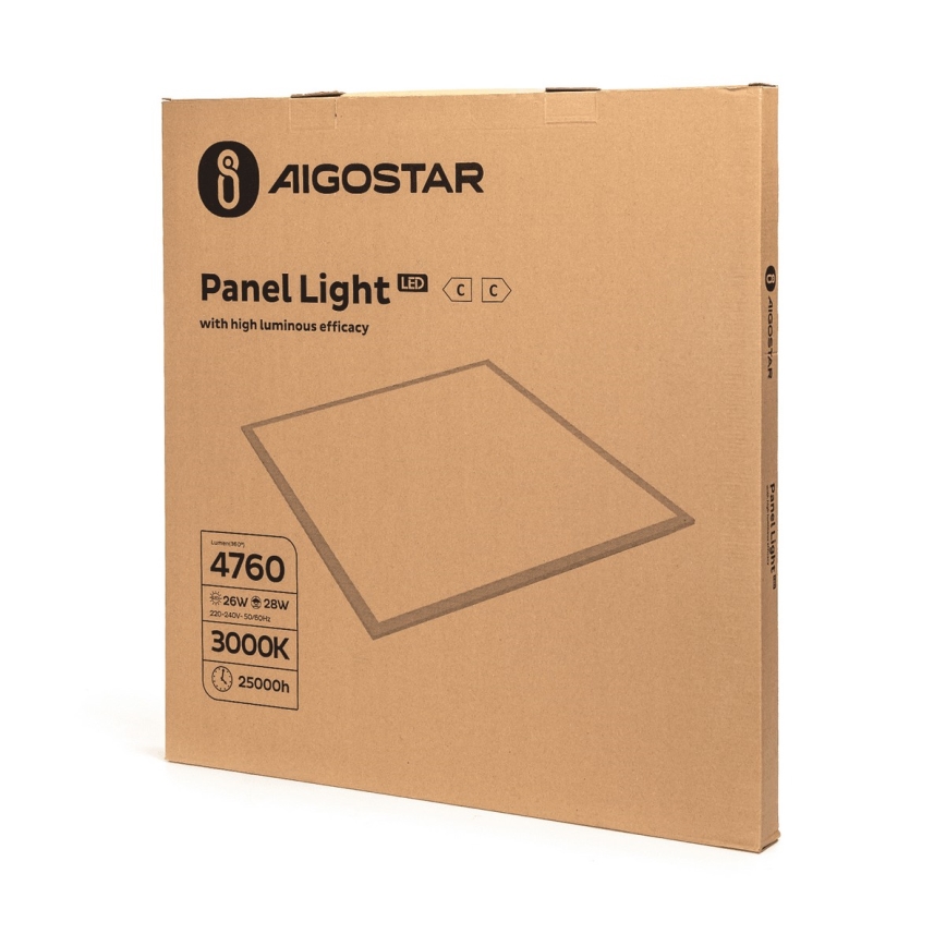 Aigostar - Riippuva LED-kattopaneeli LED/28W/230V 60x60 cm 3000K