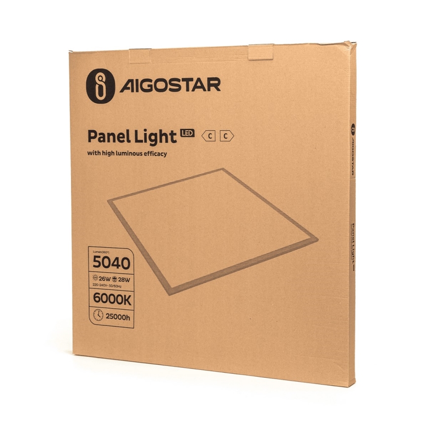 Aigostar - Riippuva LED-kattopaneeli LED/28W/230V 60x60 cm 6000K