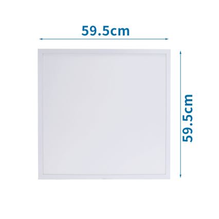 Aigostar - Riippuva LED-kattopaneeli LED/40W/230V 6500K 60x60cm valkoinen