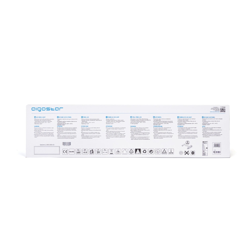 Aigostar - Riippuva LED-kattopaneeli LED/50W/230V 4000K 120x30cm valkoinen
