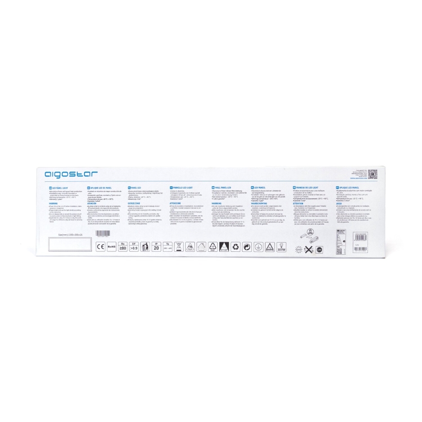 Aigostar - Riippuva LED-kattopaneeli LED/50W/230V 6500K 120x30cm valkoinen
