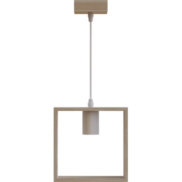 Aigostar - Riippuvalaisin vaijerilla 1xE27/60W/230V beige