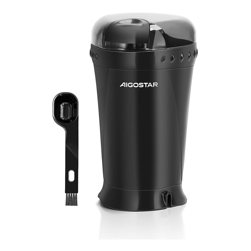 Aigostar - Sähköinen kahvipapumylly 60g 200W/230V musta