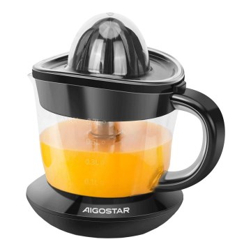 Aigostar - Sähköinen sitruspuristin 1l 40W/230V musta