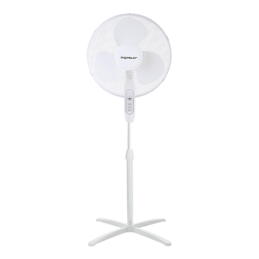 Aigostar - Seisova tuuletin 40W/230V 120 cm valkoinen