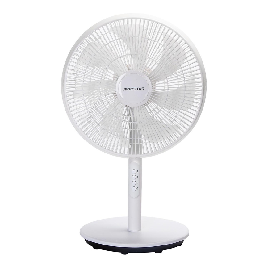 Aigostar - Seisova tuuletin 45W/230V 110 cm valkoinen