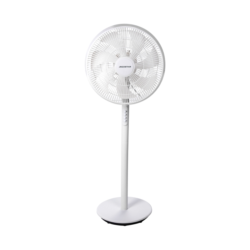 Aigostar - Seisova tuuletin 45W/230V 110 cm valkoinen