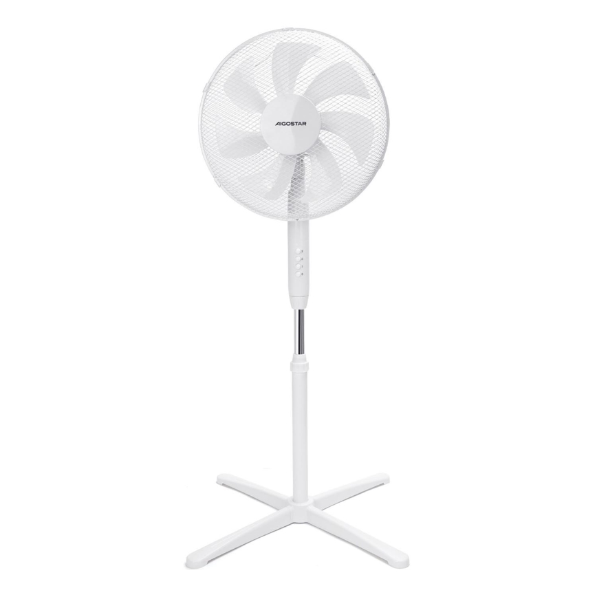 Aigostar - Seisova tuuletin 50W/230V 120 cm valkoinen