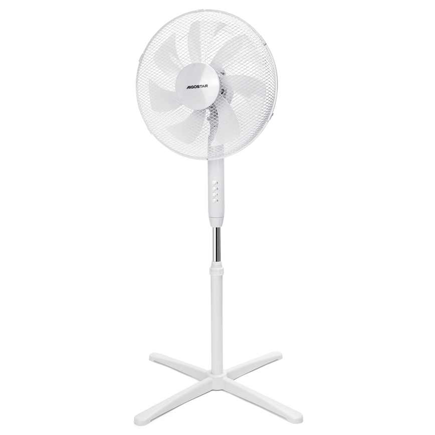 Aigostar - Seisova tuuletin 50W/230V 120 cm valkoinen
