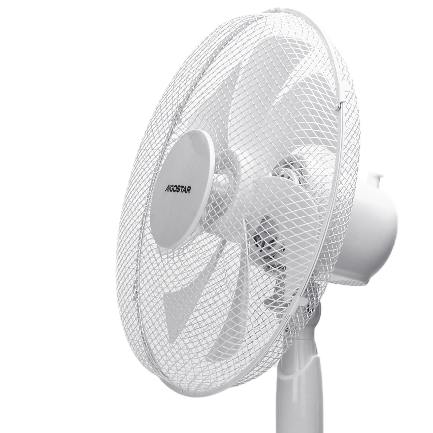 Aigostar - Seisova tuuletin 50W/230V 120 cm valkoinen