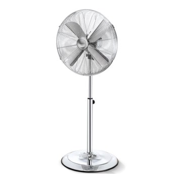 Aigostar - Seisova tuuletin 50W/230V 44,8 cm kiiltävä kromi