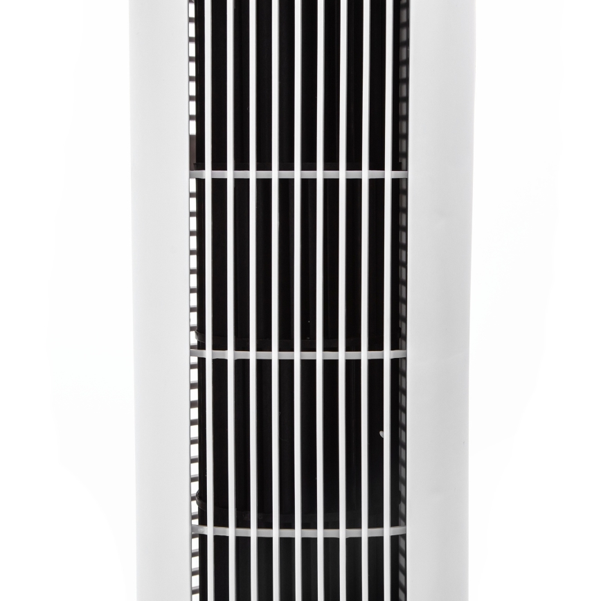 Aigostar - Seisova tuuletin 50W/230V valkoinen + kauko-ohjaus