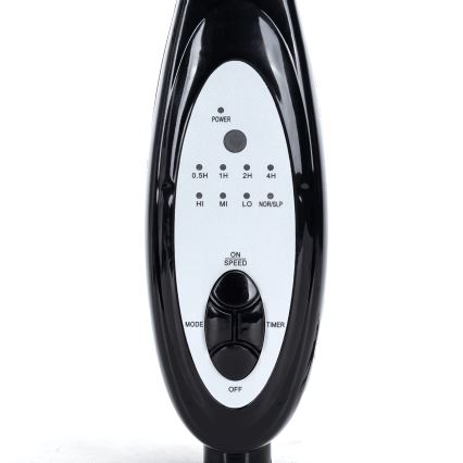 Aigostar - Seisova tuuletin 60W/230V musta + kauko-ohjaus