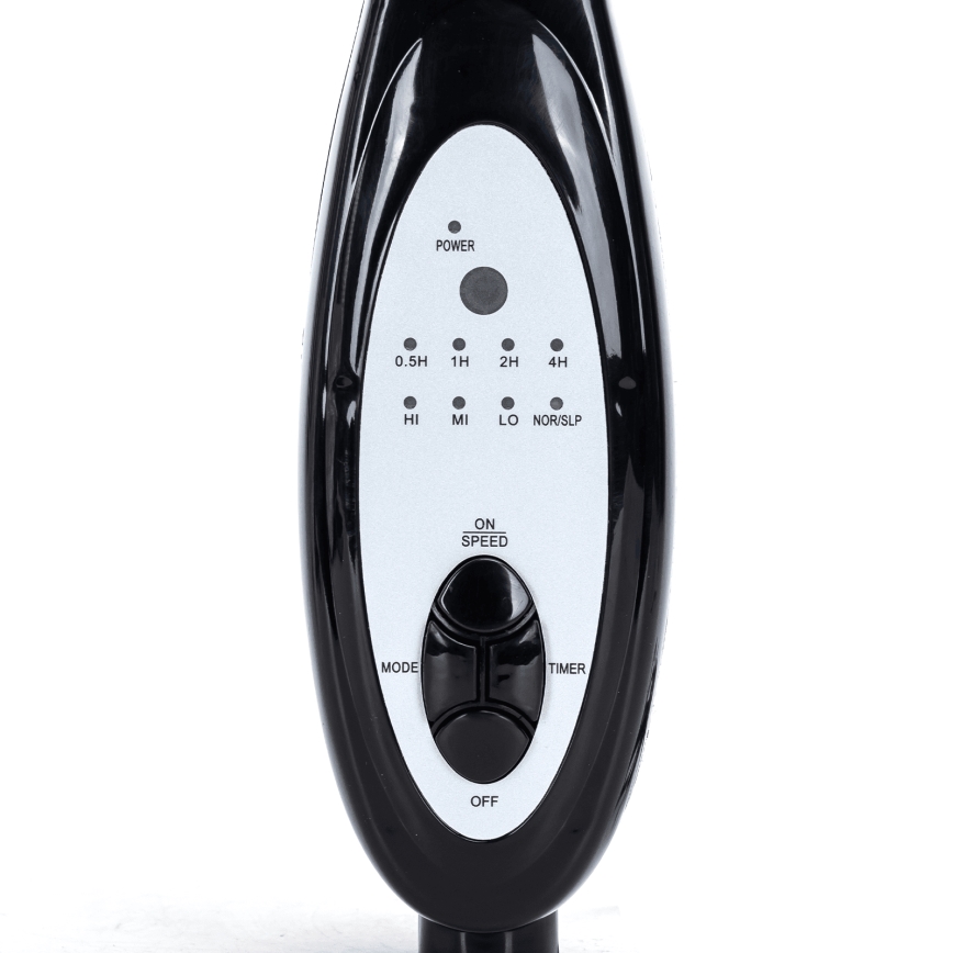 Aigostar - Seisova tuuletin 60W/230V musta + kauko-ohjaus