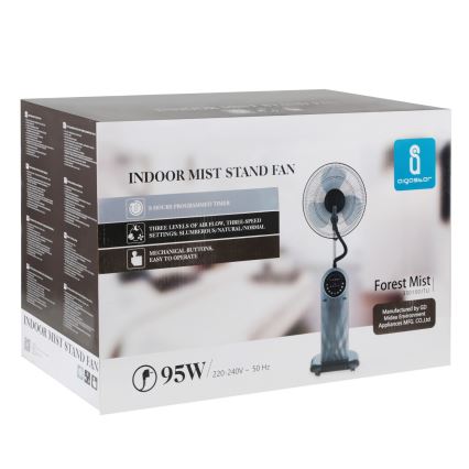 Aigostar - Seisova tuuletin Trimmauskampa koirille ja kissoille MIST 95W/230V + kauko-ohjaus