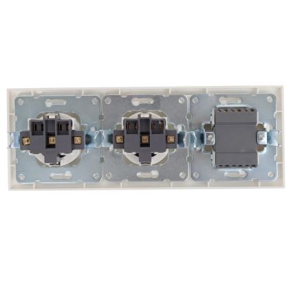 Aigostar - SET 2x Pistorasia kytkimellä 2x16A/250V