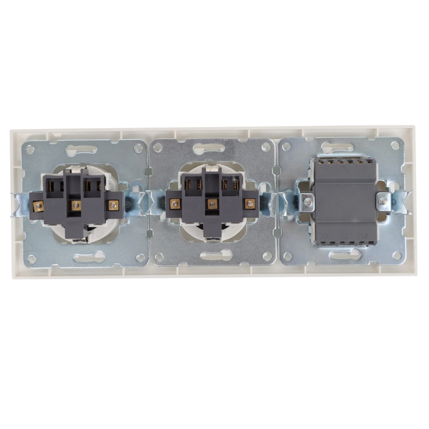 Aigostar - SET 2x Pistorasia kytkimellä 2x16A/250V