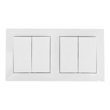 Aigostar - SETTI 2x Kotikytkin 2-painike 250V/10A