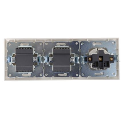 Aigostar - SETTI 2x Kotikytkin pistokkeella 1x16A/250V SCHUKO