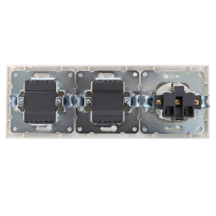 Aigostar - SETTI 2x Kotikytkin pistokkeella 1x16A/250V SCHUKO