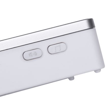 Aigostar - SETTI 2x Langaton ovikello 3xAA IP44 hopea