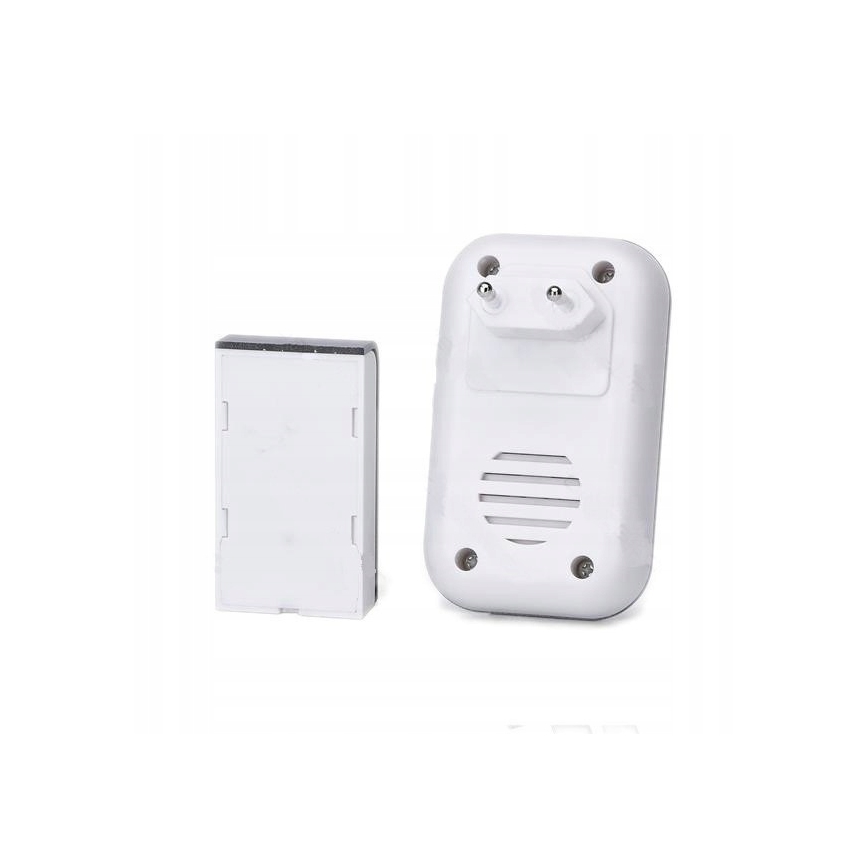 Aigostar - SETTI 2x Langaton pistokeovikello 230V/12V IP44 valkoinen