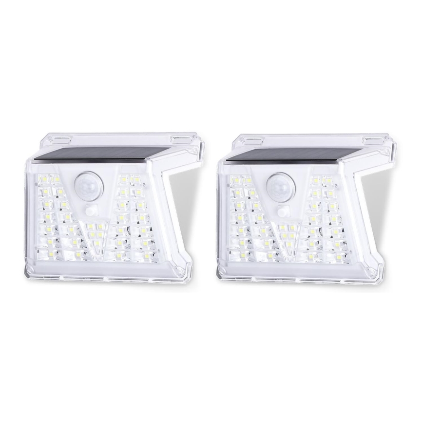 Aigostar - SETTI 2x LED-ulkoaurinkovalo anturilla LED/1,48W/3,7V IP65 1200 mAh